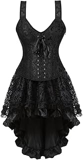 Hengzhifeng Women Steampunk Corset Dress