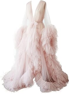 Sexy Illusion Long Tulle Robe