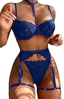 Lilosy Sexy Floral Lace Lingerie Set